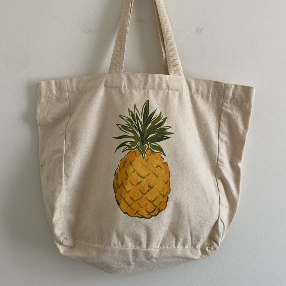 Pineapple Printed Canvas Bag - image 1